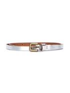 American Outfitters Kids Thin Buckle Belt - Metallic