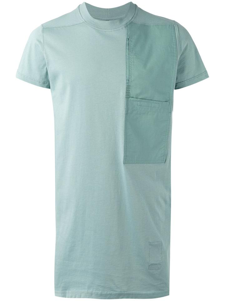 Rick Owens Drkshdw Patch T-shirt, Men's, Size: Large, Blue, Cotton