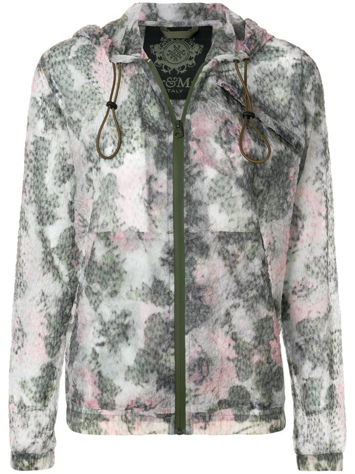 Mr & Mrs Italy Printed Hooded Jacket - Green
