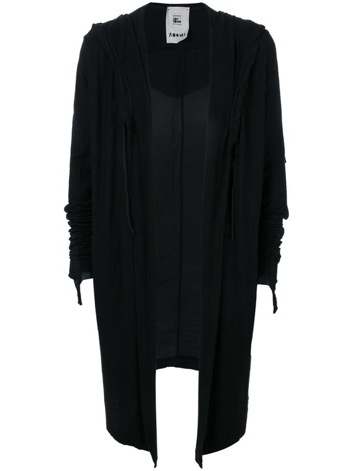 Lost & Found Rooms Oversized Drawstring Cardigan - Black