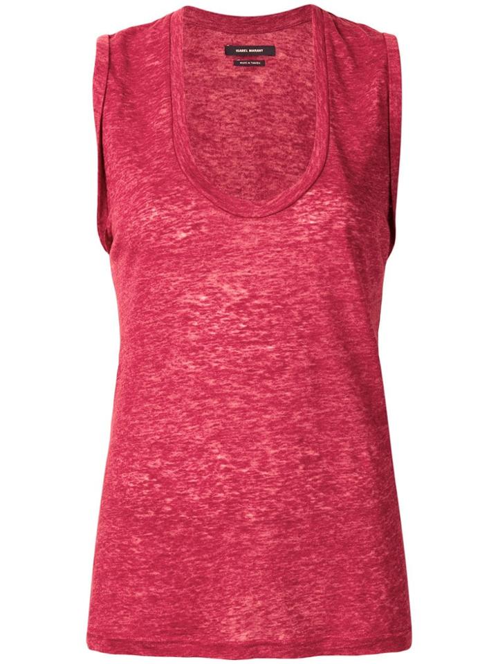 Isabel Marant U-neck Vest - Red