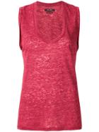 Isabel Marant U-neck Vest - Red