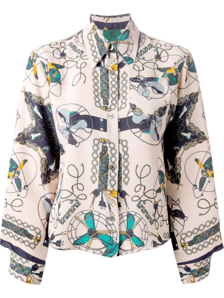 Jean Paul Gaultier Fans Print Shirt