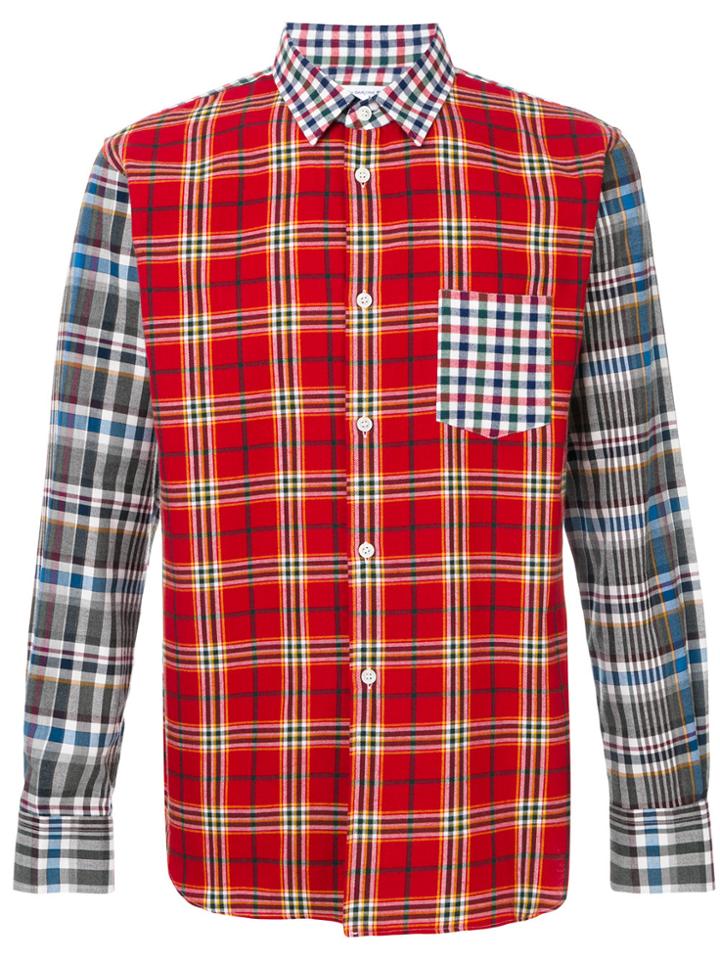 Comme Des Garçons Shirt Boys Checked Shirt - Red