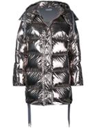 Red Valentino Red Valentino Shiny Puffer Jacket - Silver