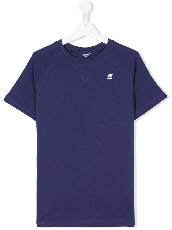K Way Kids Raglan Sleeve T-shirt - Blue