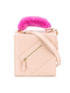 Natasha Zinko - Mink Fur Shoulder Bag - Women - Leather/mink Fur - One Size, Nude/neutrals, Leather/mink Fur