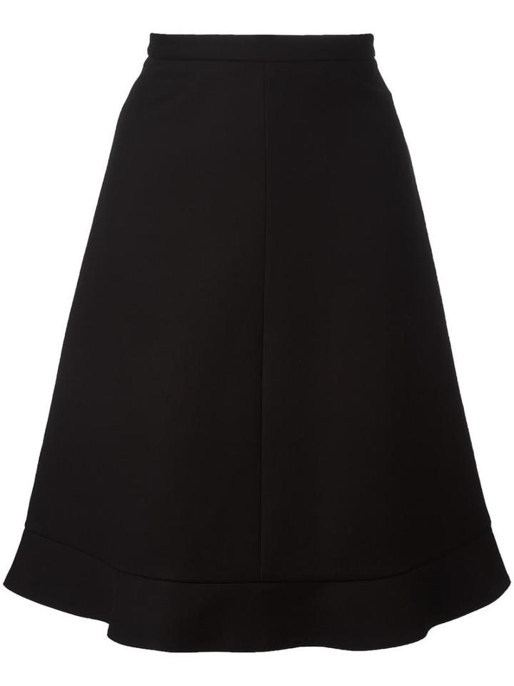 Red Valentino A-line Skirt, Women's, Size: 44, Black, Cotton/viscose