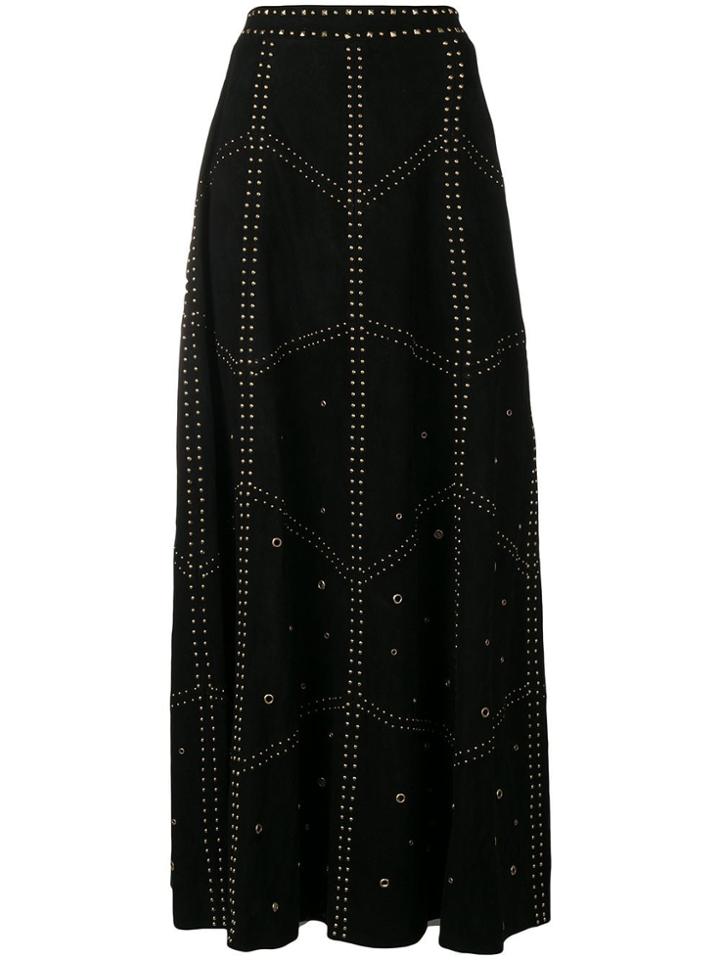 Michel Klein Micro Stud Detailing Skirt - Black