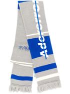 Ader Error Striped Scarf - Grey