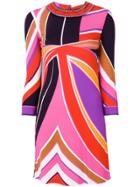 Emilio Pucci Embellished Neck Dress - Multicolour