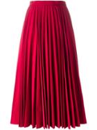 Junya Watanabe Comme Des Garçons Accordion Pleat Maxi Skirt, Women's, Size: Medium, Red, Polyester/cotton
