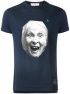 Vivienne Westwood Man Face Print T-shirt - Blue