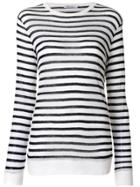 T By Alexander Wang Striped Knitted Top - White