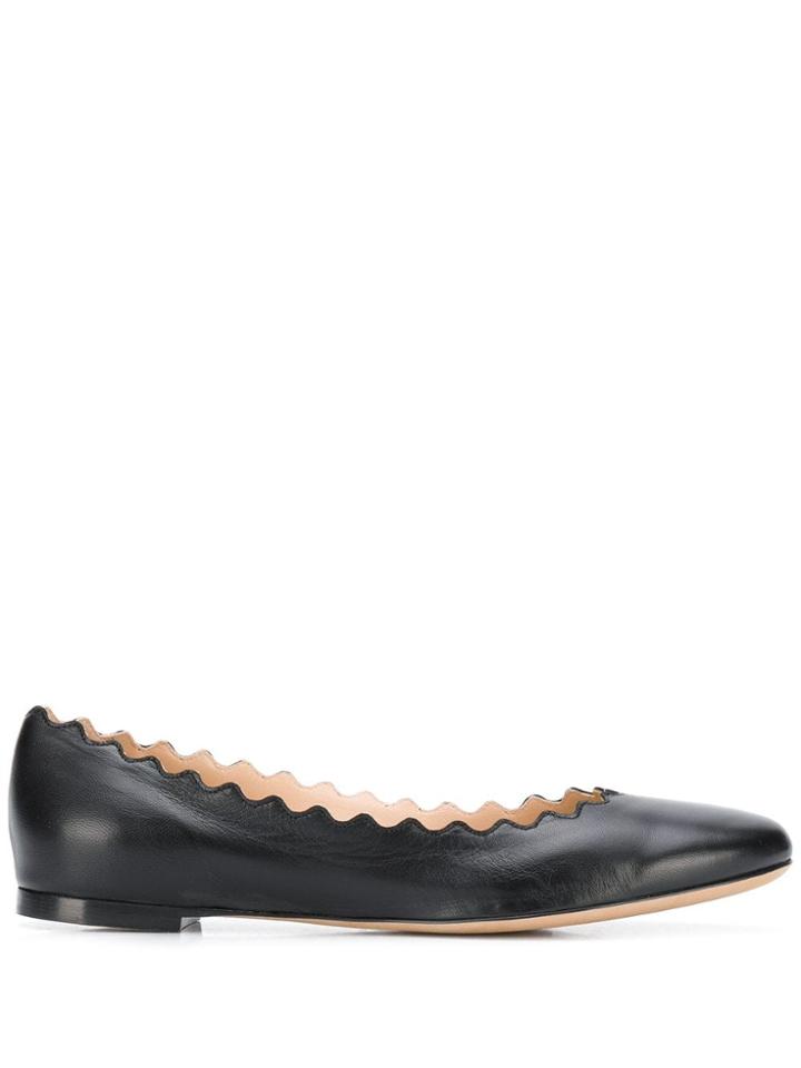 Chloé Lauren Ballerina Shoes - Black