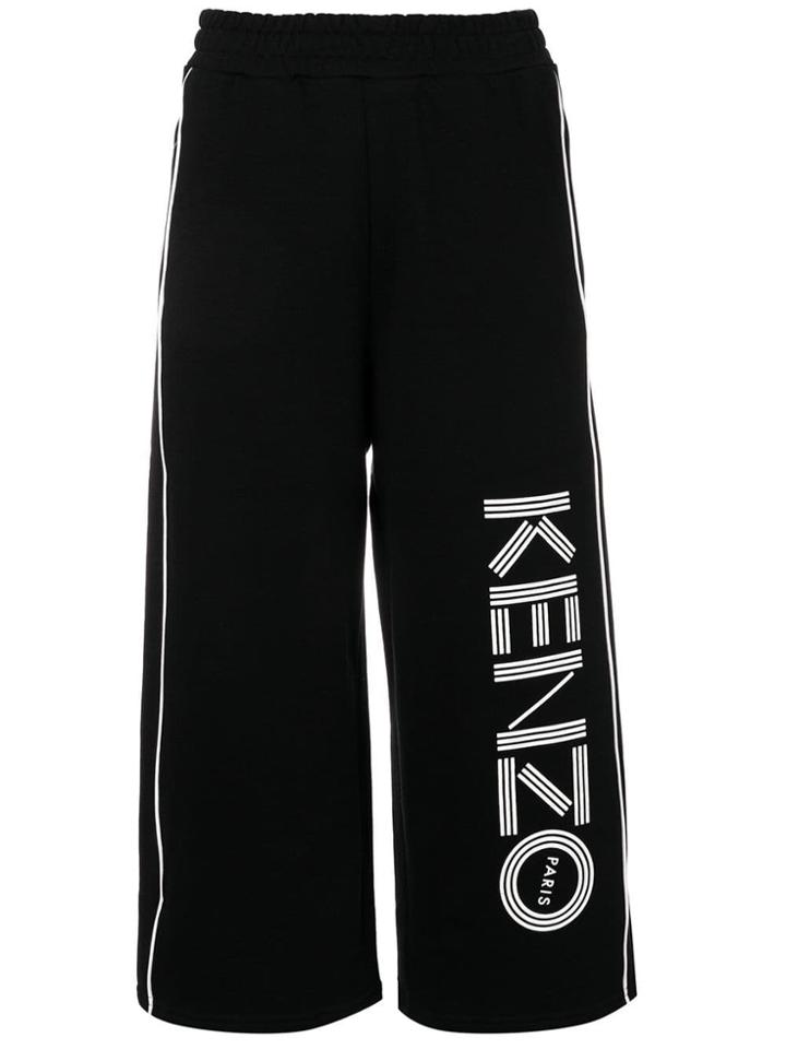 Kenzo Cropped Track Pants - Black