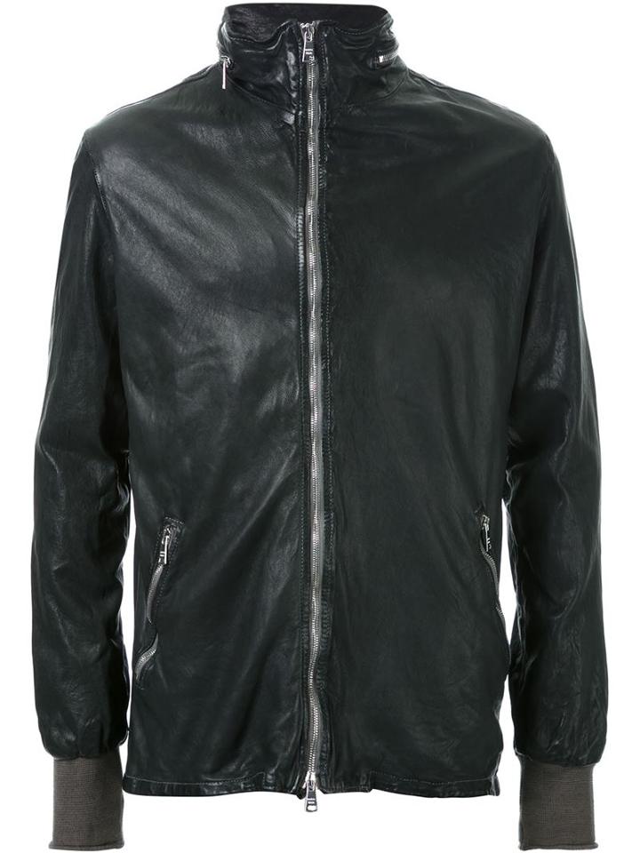 Giorgio Brato Zip Detail Leather Jacket