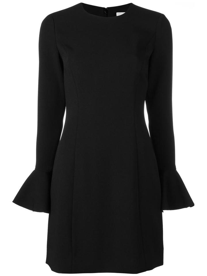 Michael Michael Kors Flounce Cuff Dress, Women's, Size: 8, Black, Polyester/spandex/elastane