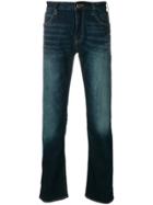Emporio Armani Stonewashed Straight Leg Jeans - Blue
