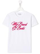 My Brand Kids Rhinestone Logo T-shirt - White