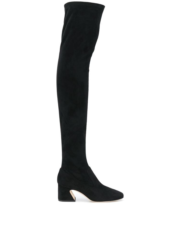 Alberta Ferretti Over-the-knee Boots - Black
