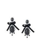 Dsquared2 Ribbon Draped Earrings, Women's, Black