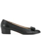 Salvatore Ferragamo Vintage Buckle Detail Pumps - Black