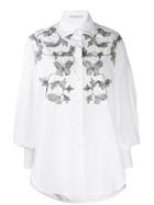 Ermanno Scervino Embroidered Poplin Shirt - White