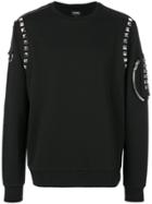 Les Hommes Studded Sweatshirt - Black