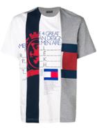 Tommy Hilfiger Patchwork Stripe T-shirt - White