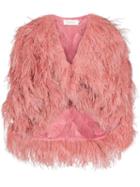 Marques'almeida Feather Embellished Jacket - Pink