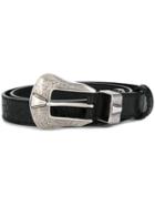 Kate Cate Western Buckle Belt - Black
