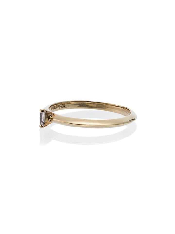 Lizzie Mandler Fine Jewelry 18k Yellow Gold Diamond Baguette Ring