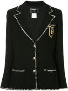 Chanel Vintage Jacket With Patch - Black