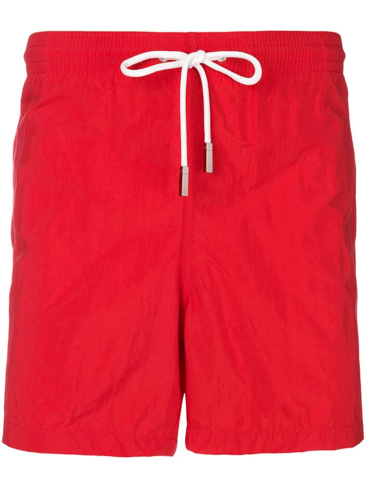Eleventy Plain Swim Shorts - Red