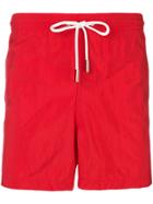 Eleventy Plain Swim Shorts - Red