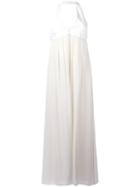 Paco Rabanne - Backless Dress - Women - Cotton - 34, White, Cotton