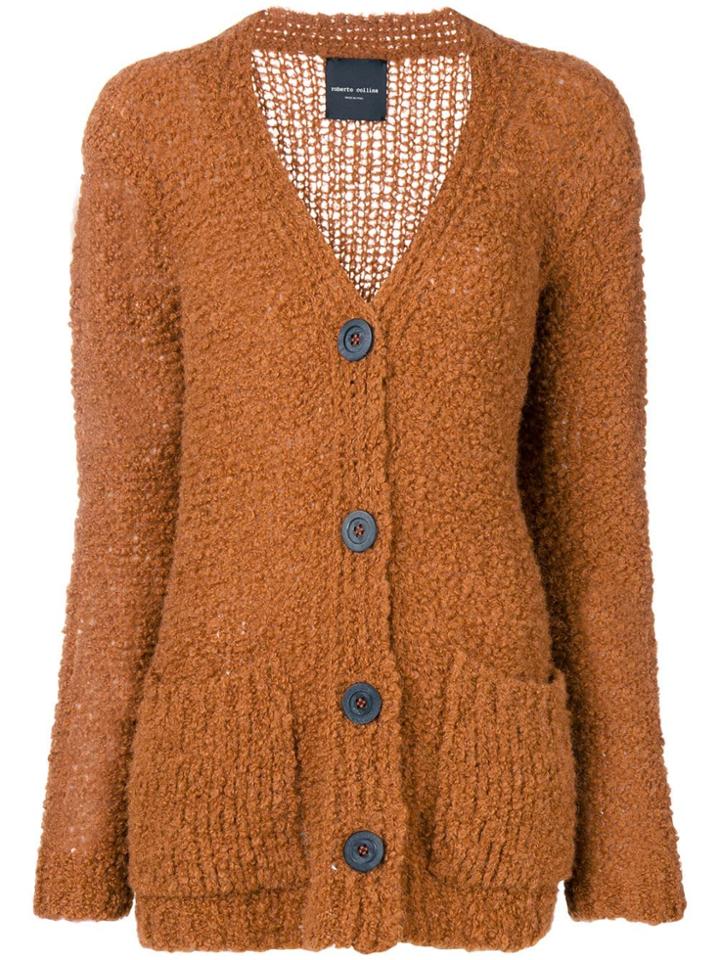 Roberto Collina Loose Cardigan - Brown