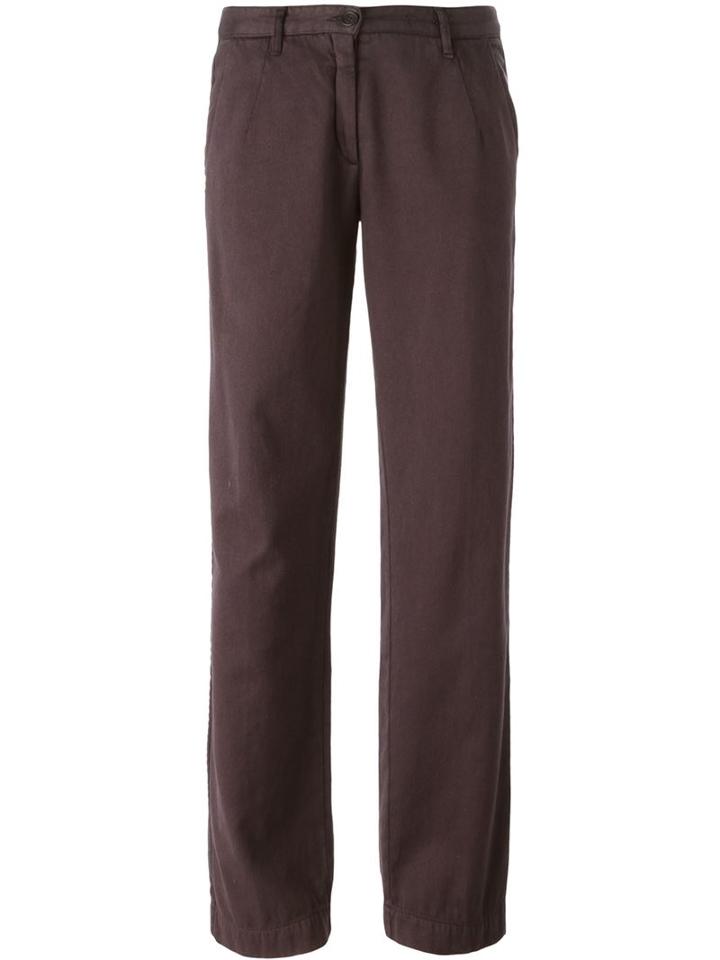 Massimo Alba Wide Leg Trousers, Women's, Size: 38, Red, Cotton/cashmere