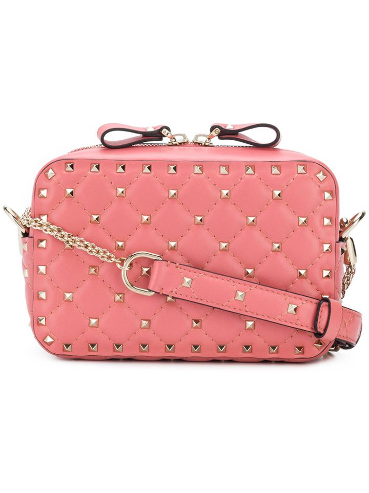 Valentino Valentino Garavani Rockstud Spike Shoulder Bag - Pink &