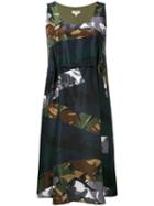 Kenzo - Camouflage Print Dress - Women - Silk/polyester - 36, Green, Silk/polyester