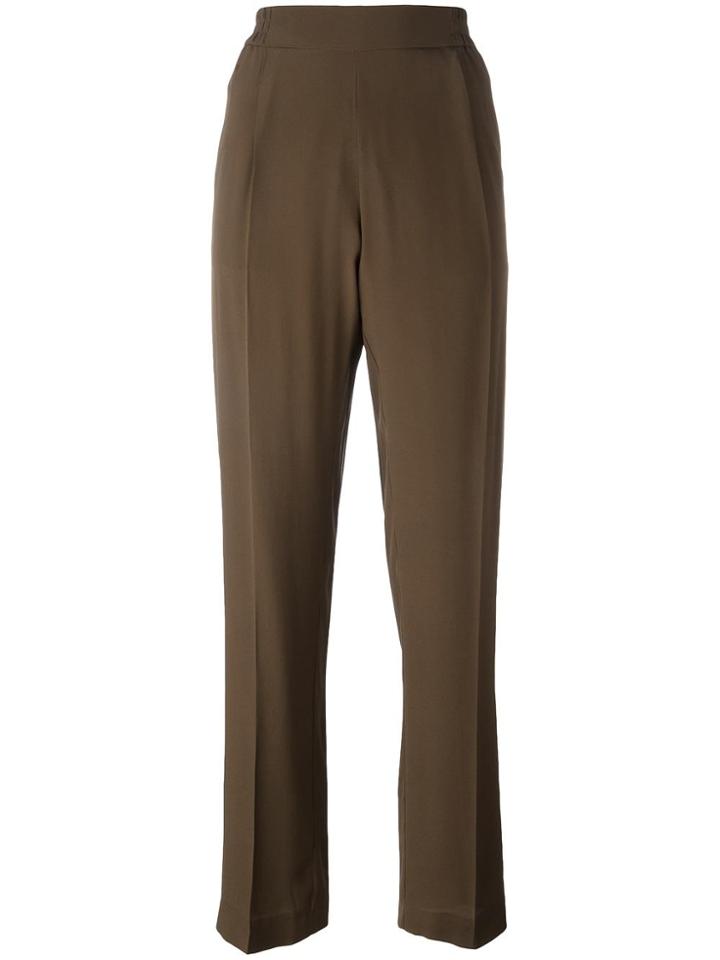 No21 Relaxed Straight Trousers - Green