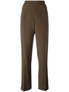 No21 Relaxed Straight Trousers - Green
