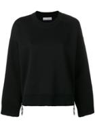 Paco Rabanne Side-zip Flared Sweater - Black
