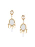 Dolce & Gabbana Chandelier Clip-on Earrings, Women's, Metallic