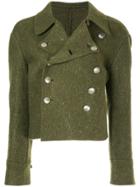 Yohji Yamamoto Vintage Double-breasted Boxy Jacket - Green