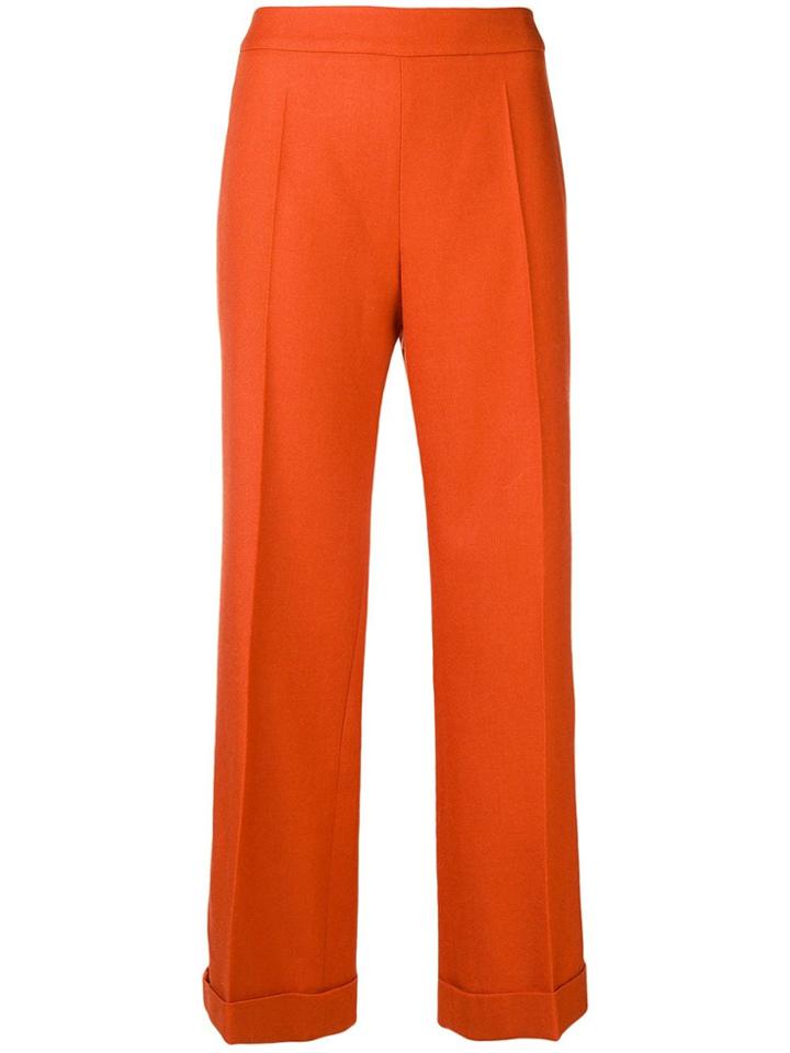 Agnona Straight Trousers - Orange