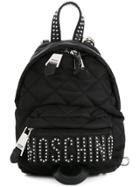 Moschino Quilted Mini Backpack - Black