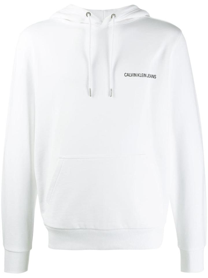 Calvin Klein Jeans Graphic Print Hoodie - White