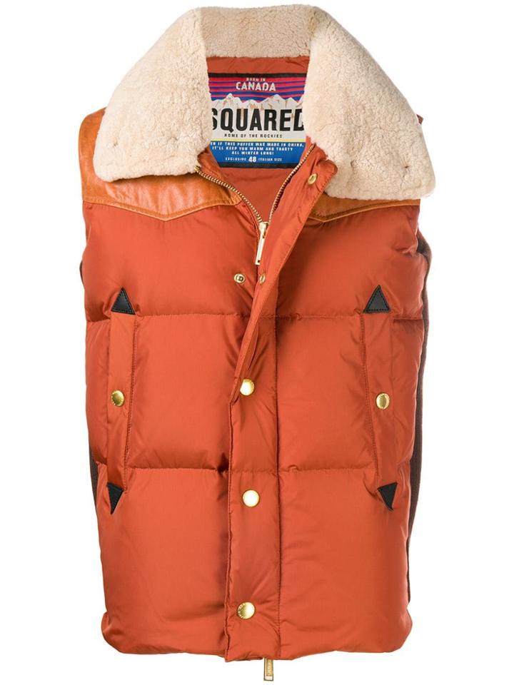 Dsquared2 Shell Gilet - Yellow & Orange